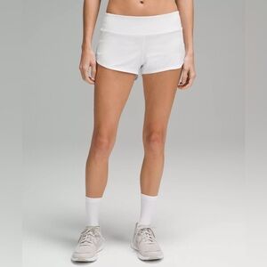 LULULEMON SPED UPS Women's White Athletic Shorts